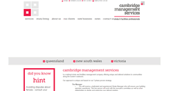 Desktop Screenshot of cambridgems.com.au